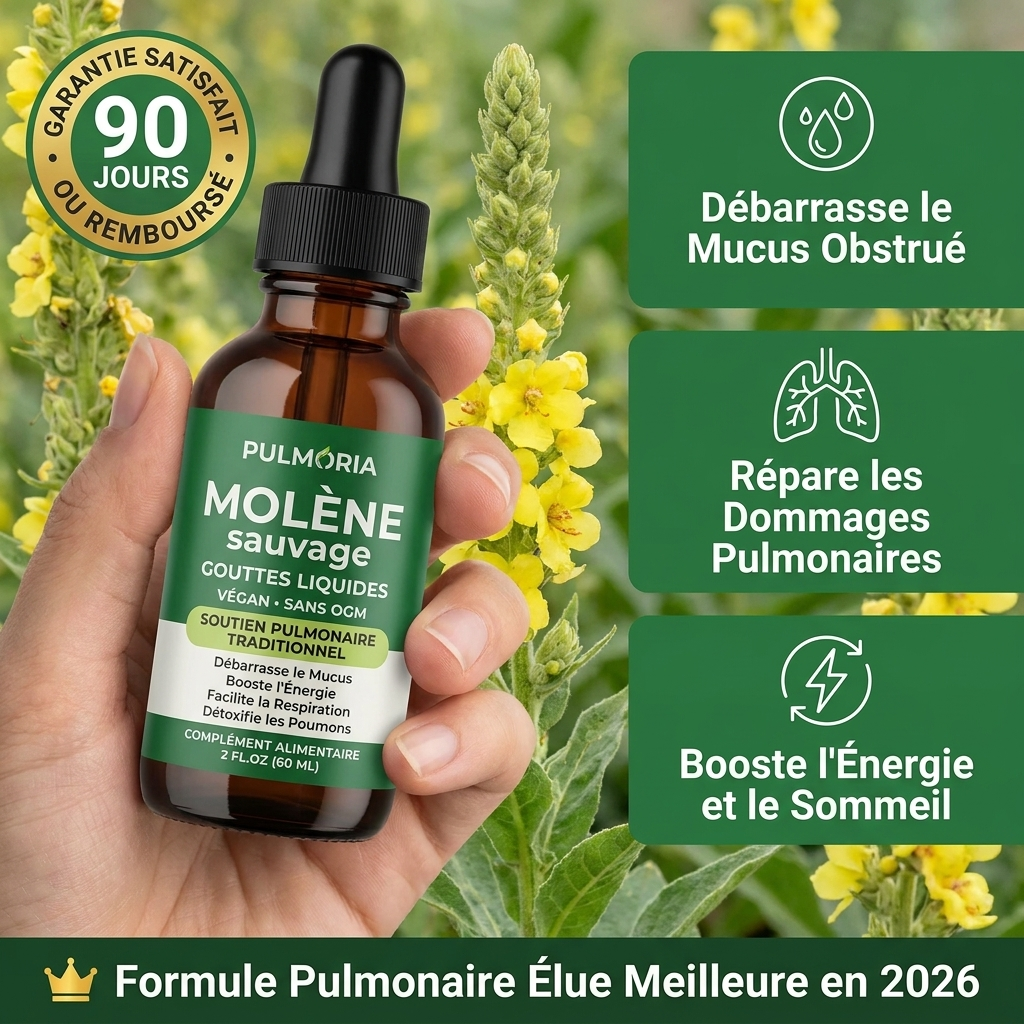 Pulmoria™ Gouttes de Mullein